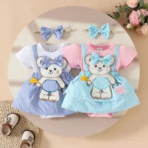 Babygirl Two Piece Cute Onesie Headband set