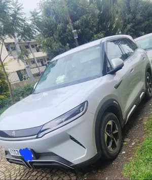 White BYD Electric SUV