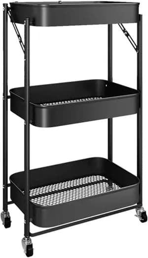 3-Tier Rolling Cart Organizer