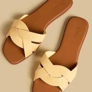 MAX cross strap flat sandals