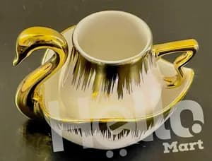 Swan Design Coffee Cup Set