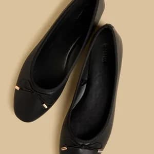 MAX slip on bow ballerina flat