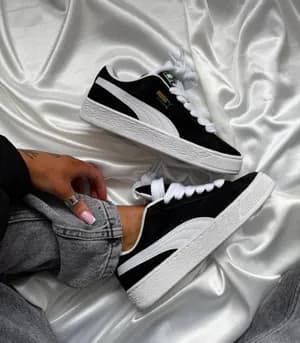 Puma California Suede Black White Unisex Shoes