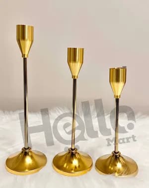 Gold Candle Holder Set