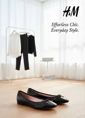 Plain bow ballerina flat