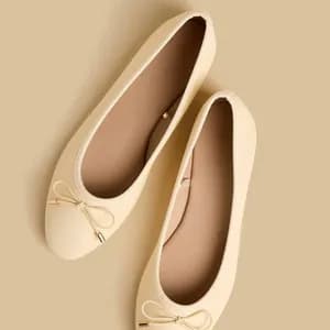 MAX slip on bow ballerina flat