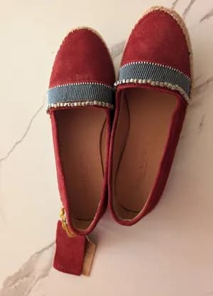 Handmade suede espadrilles