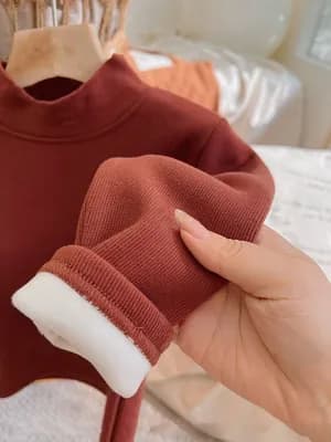 Unisex Velvet Plus Turtleneck Sweater