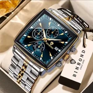 BINBOND Elegant Fashion Watch for Men Stainless Steel