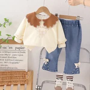 Girls Two Piece Set Casual Outfit 1-5 years
