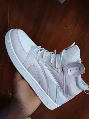 White High-Top Sneakers Size 38