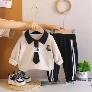 Casual boys two piece top and pant set