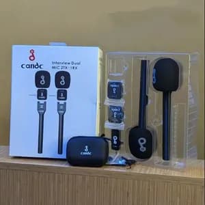 Candc Dual MIC Wireless Interview Microphone