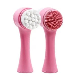 Double sided face cleansing brush