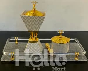 Decorative Incense Burner Tray Set