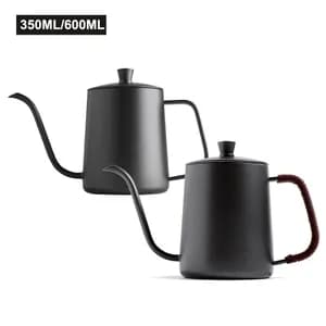 Matte black stainless steel gooseneck kettle