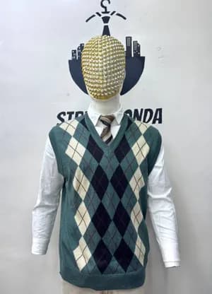 Men's Argyle Pattern Vest