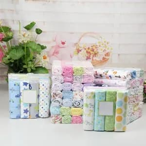 100% Cotton Flannel Receiving Blankets