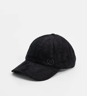 BUGATTI Black Corduroy Cap
