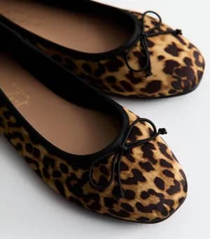 New Look wide fit bow ballerina