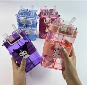 Water bottle with partition