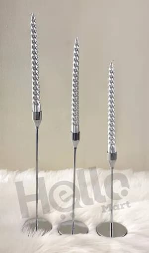 Decorative Metal Candle Holder Set