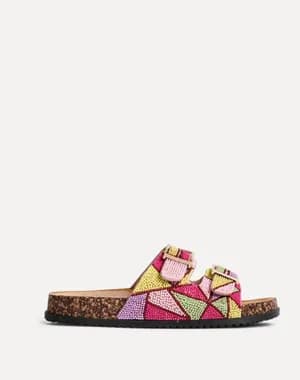 LINZI multicolor beaded sandals