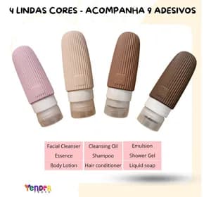 4pcs Travel Squeeze Bottles 90ml