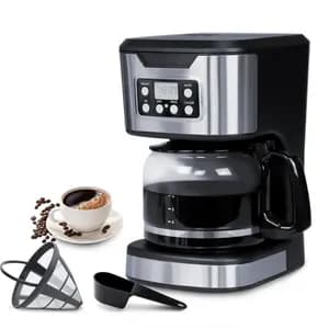 Electric coffee maker 12 cups with semi digital