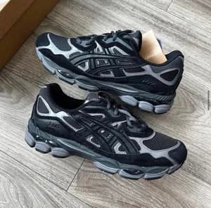 ASICS Gel NYC Black Graphite Grey Shoes