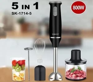 Sokany 5 in 1 Hand Blender 800W