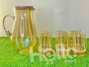 Water Jug with 6 Glasses Set
