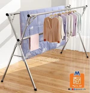 X-Shaped Foldable Cloth Drying Rack