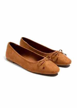 PAPAYA suede ballet Flats