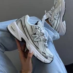 New Balance 740 White Metallic Grey Shoes