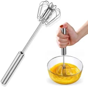Stainless Steel Semi-Automatic Egg Whisk