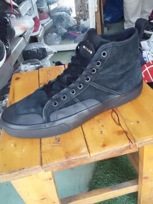 Globe Leather Black High-Top Sneaker