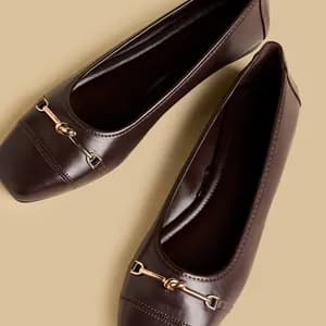 MAX metal accent ballerina flat