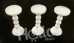 Decorative White Candle Holder