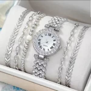 Women's Watch and Bracelet Set
