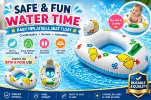Cute baby inflatable seat