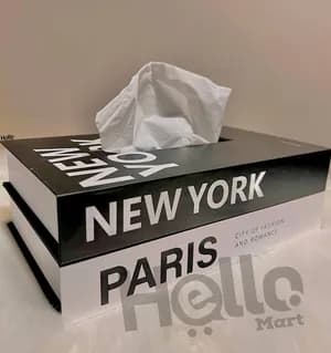 Decorative New York Paris Tissue Box