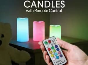 Color changing Set of 3 Luma Candles