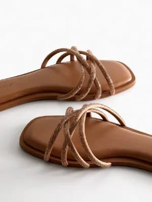 Primark embellished woven flat sandals