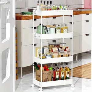 4 tier moveable storage rack