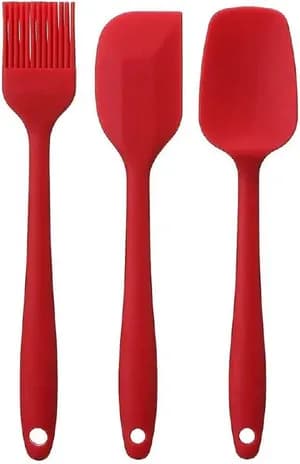 3pcs Silicone Brush Spatula Set