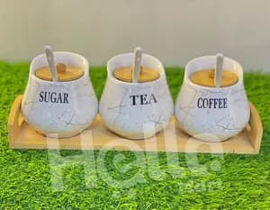 3-in-1 Ceramic Spice Storage Jar Set