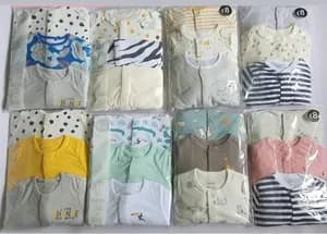 3-piece newborn Baby foot wrapped Jumpsuit