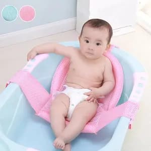 Newborn baby bath support net