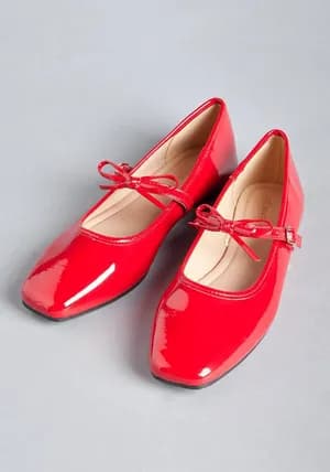 MAX plain buckle ballerina 37